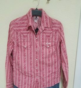 Vintage pink,  western shirt